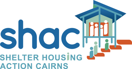 logo on website for shelter housing action cairns, a charity